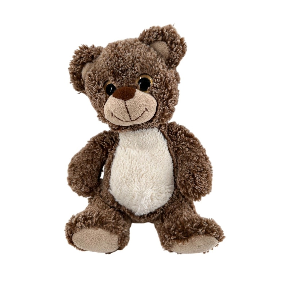 Dollibu Brown Plush Teddy Bear Stuffed Animal Glitter 12" Love Christmas Gift